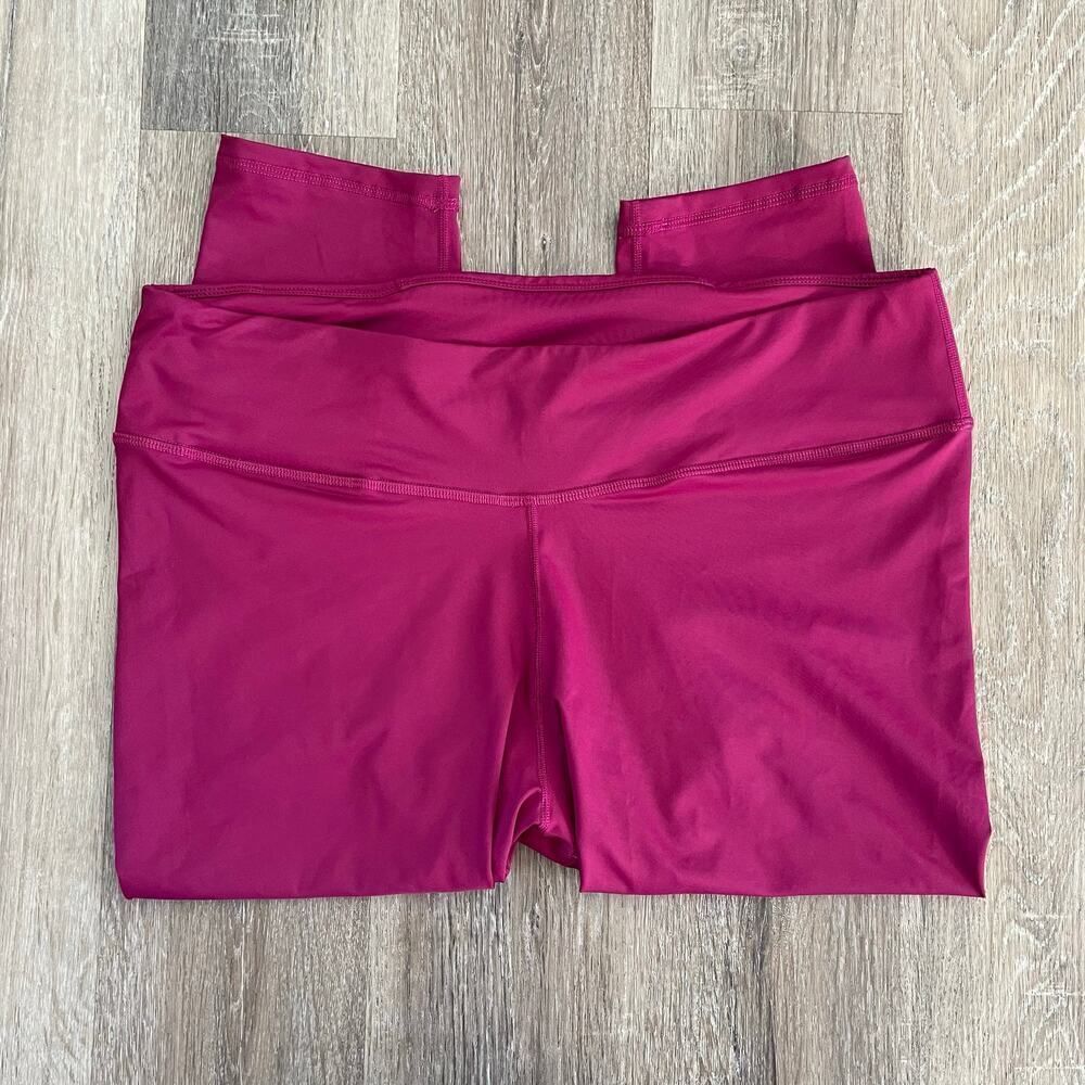 Fabletics Fuchsia Pink Raspberry Color Crop Leggi… - image 4